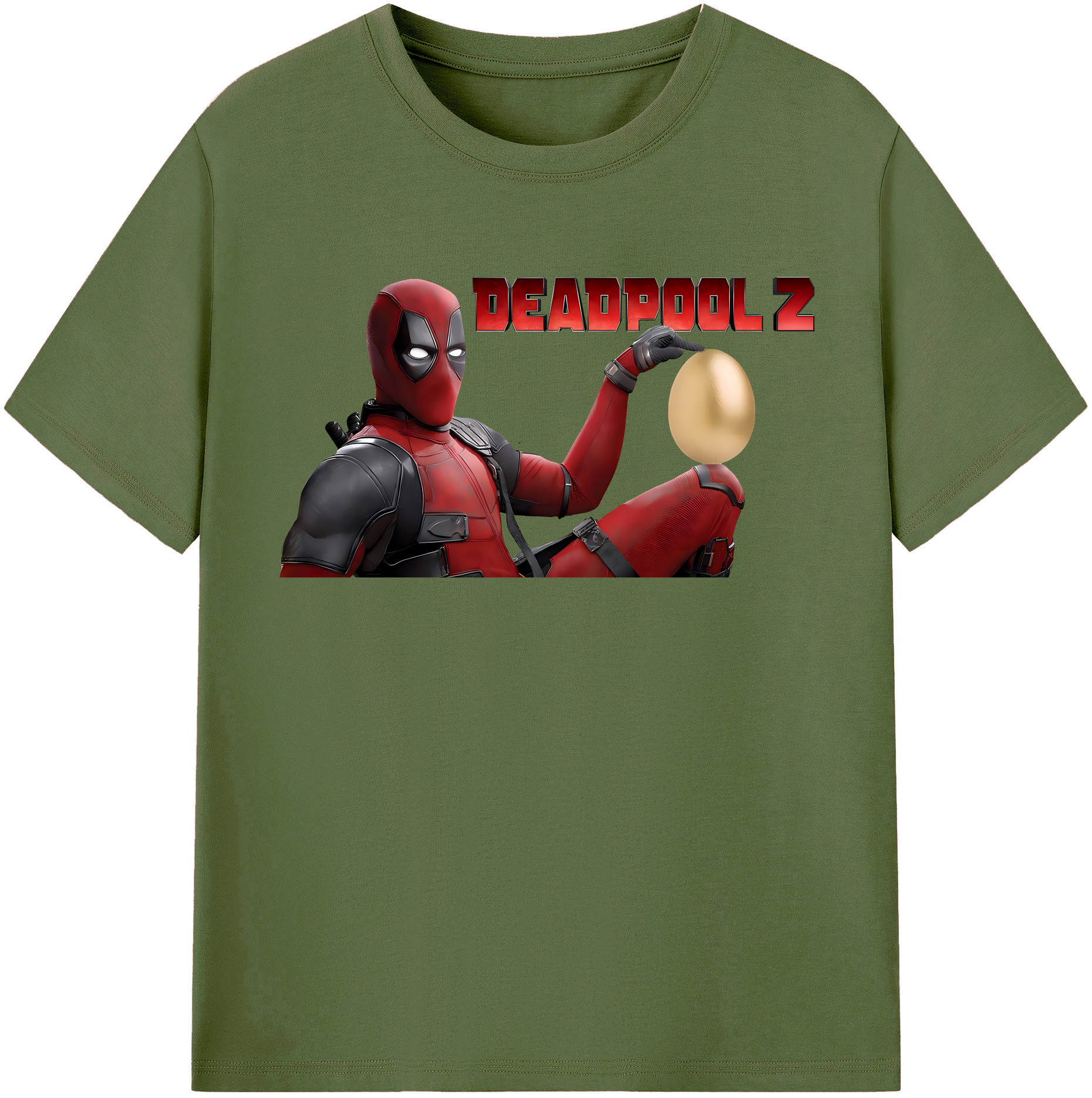 （画像用） Deadpool デッドプール 綿100％半袖Tシャツ（フロントプリント）